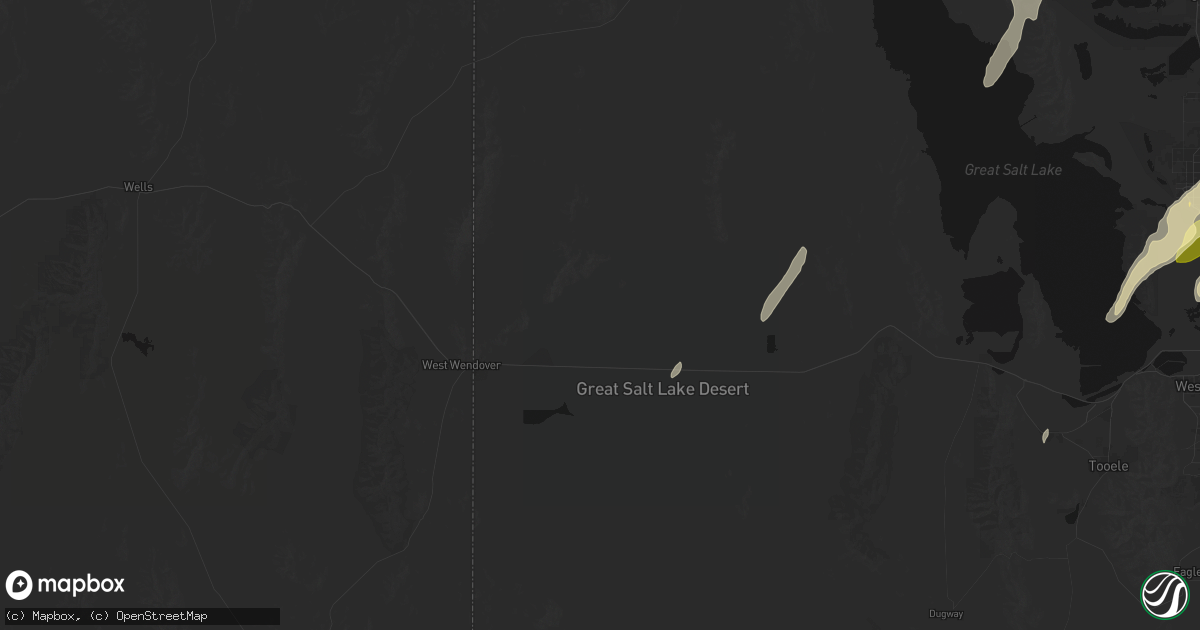 Hail map in Wendover, UT on September 18, 2026
