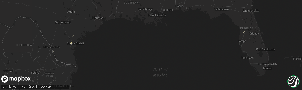 Hail map in Florida on September 19, 2011