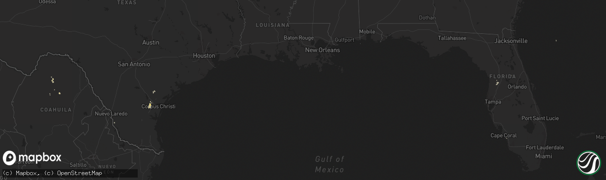 Hail map on September 19, 2011