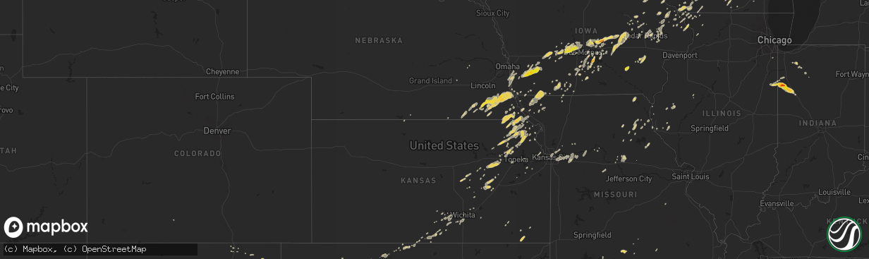 Hail map on September 19, 2013