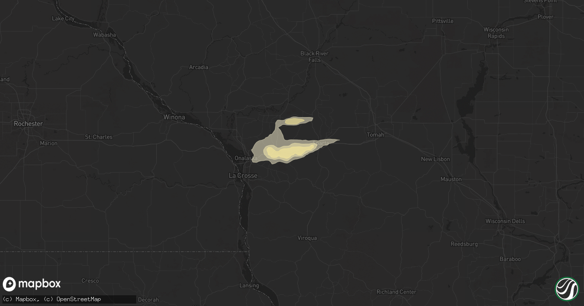 Hail map in Bangor, WI on September 19, 2014