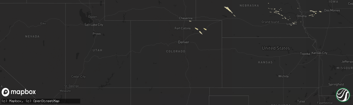 Hail map in Colorado on September 19, 2014