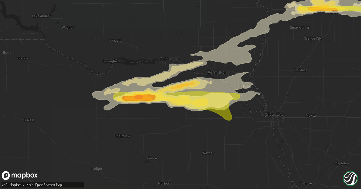 Hail map in Hartington, NE on September 19, 2014