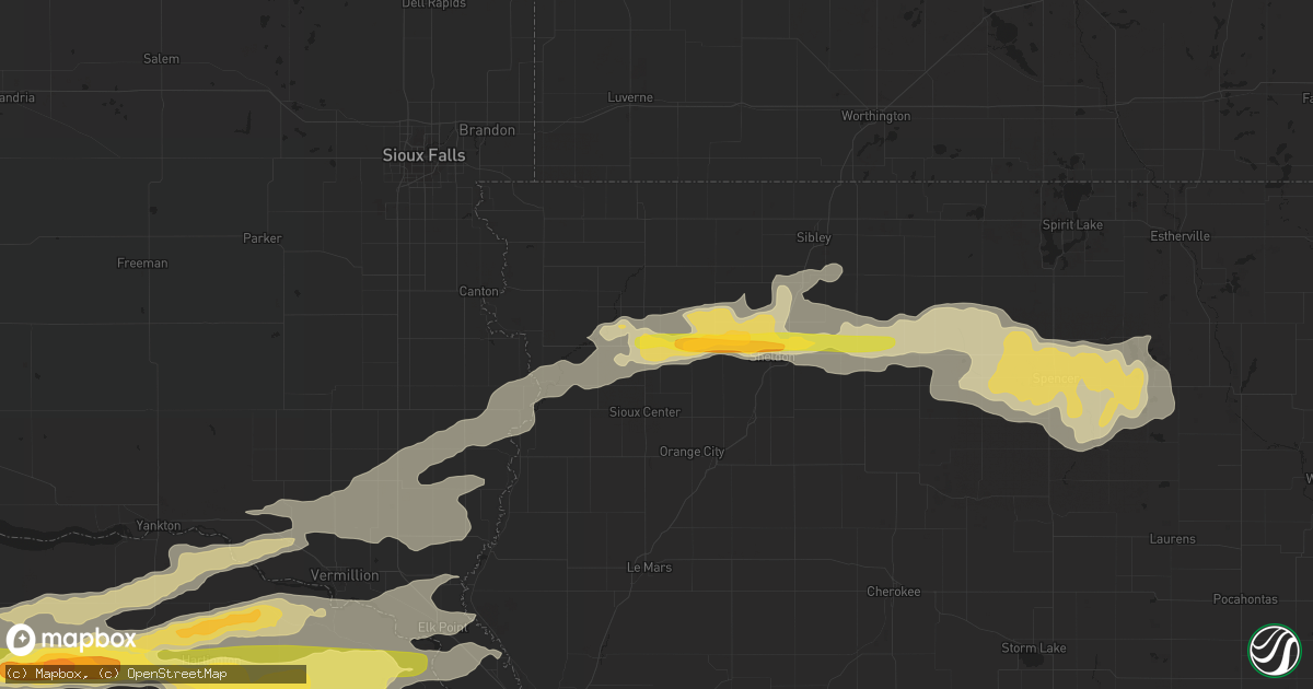 Hail map in Hull, IA on September 19, 2014