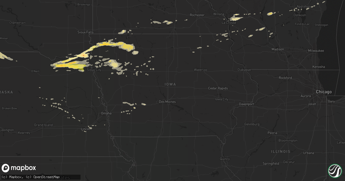 Hail map in Iowa on September 19, 2014