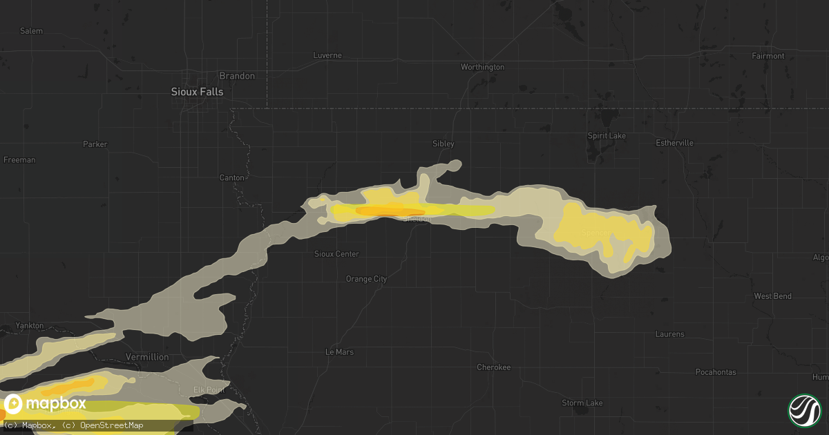 Hail map in Sheldon, IA on September 19, 2014