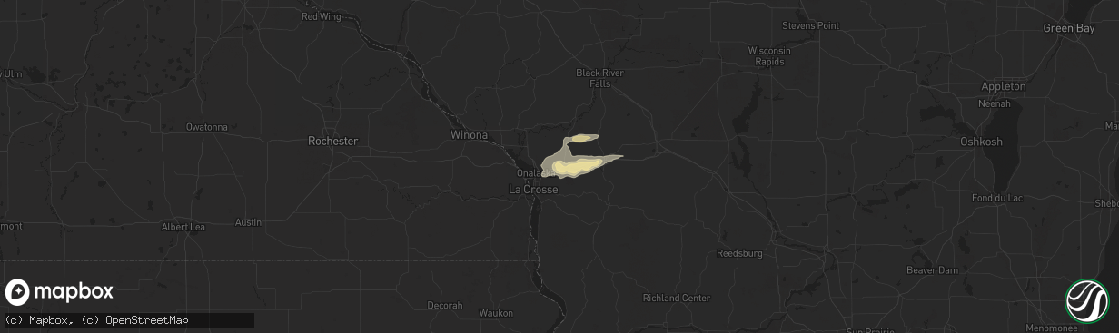 Hail map in West Salem, WI on September 19, 2014