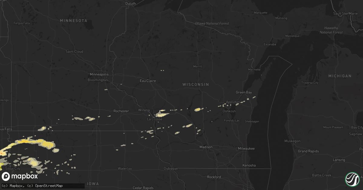 Hail map in Wisconsin on September 19, 2014