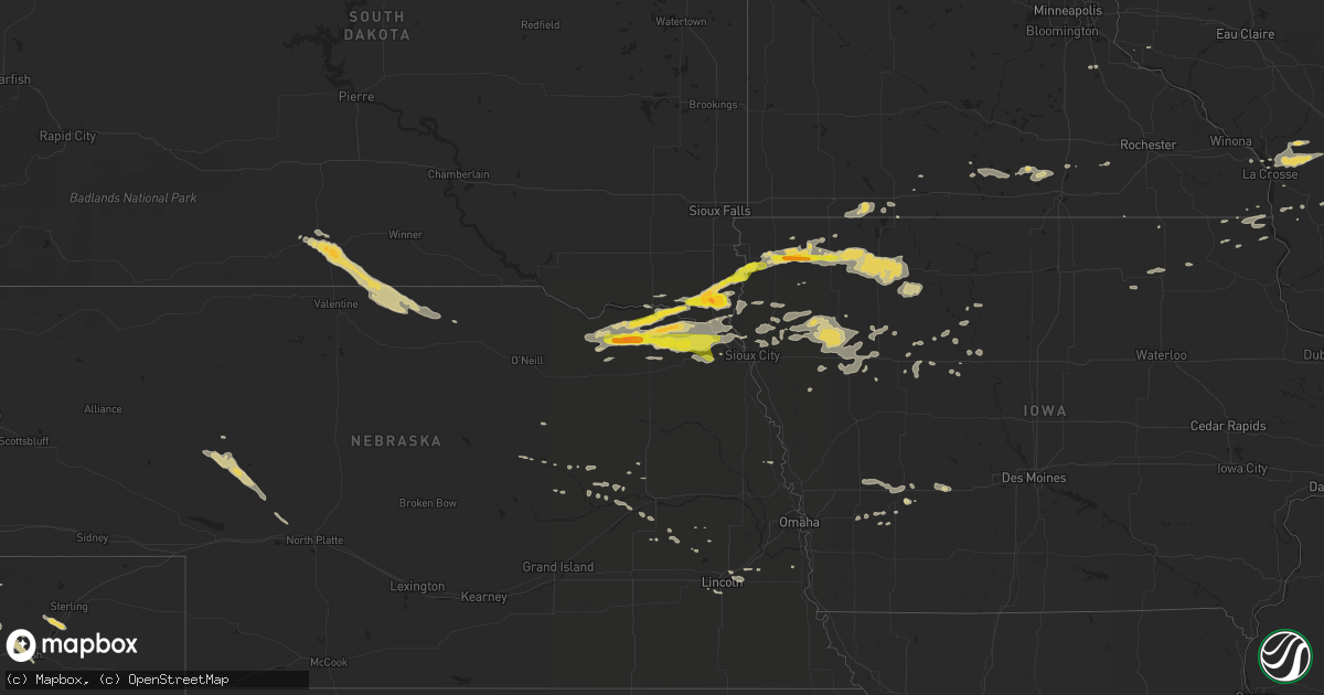 Hail map on September 19, 2014