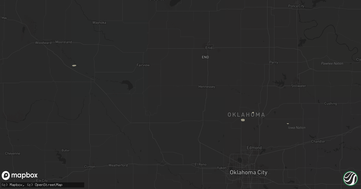 Hail map in Guthrie, OK on September 19, 2015