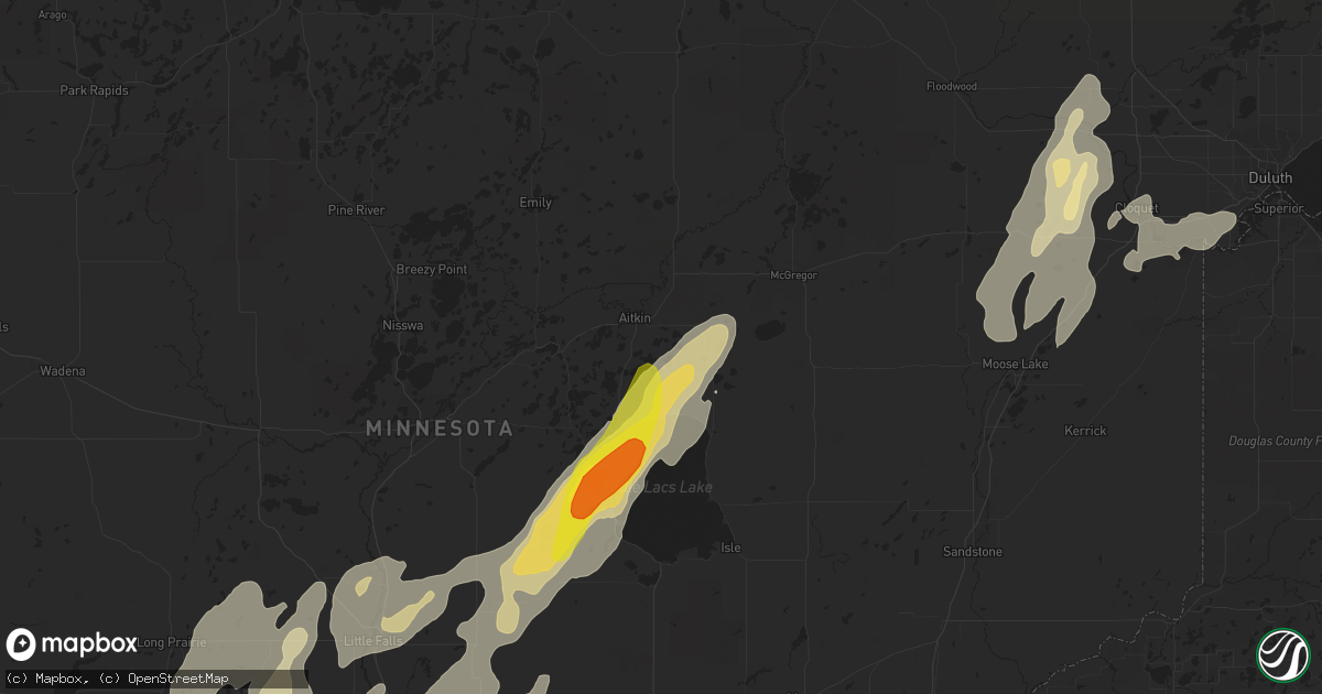 Hail map in Aitkin, MN on September 19, 2017