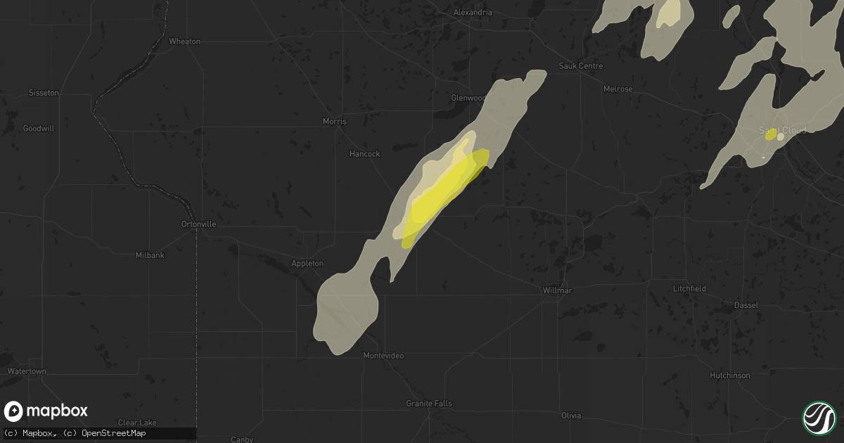 Hail map in Benson, MN on September 19, 2017
