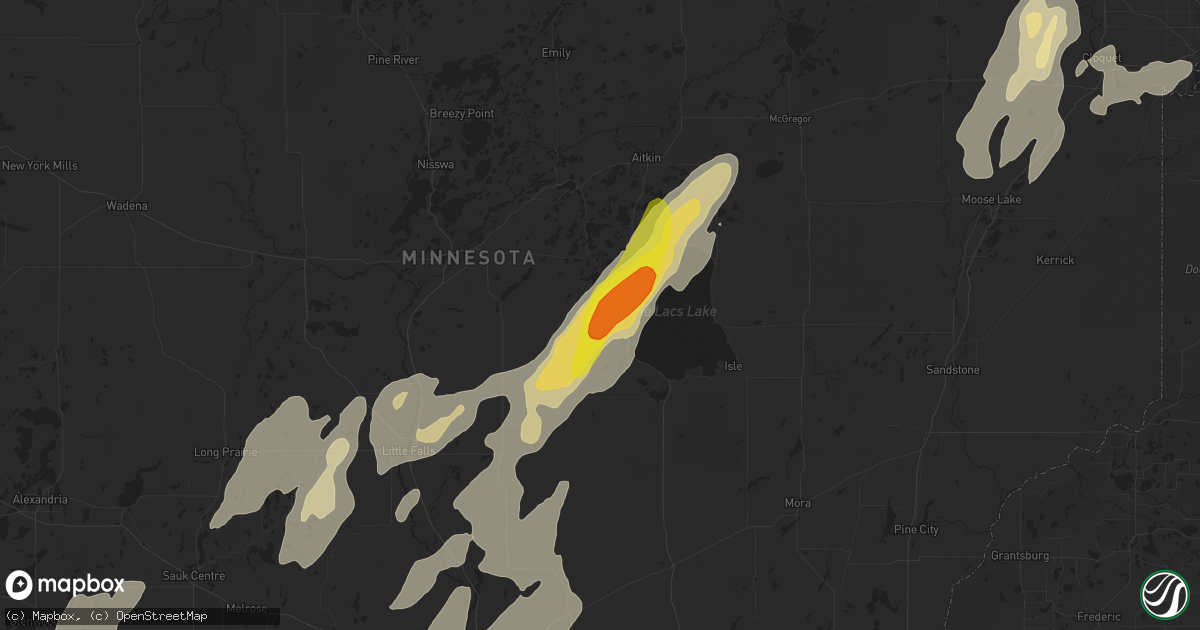 Hail map in Garrison, MN on September 19, 2017