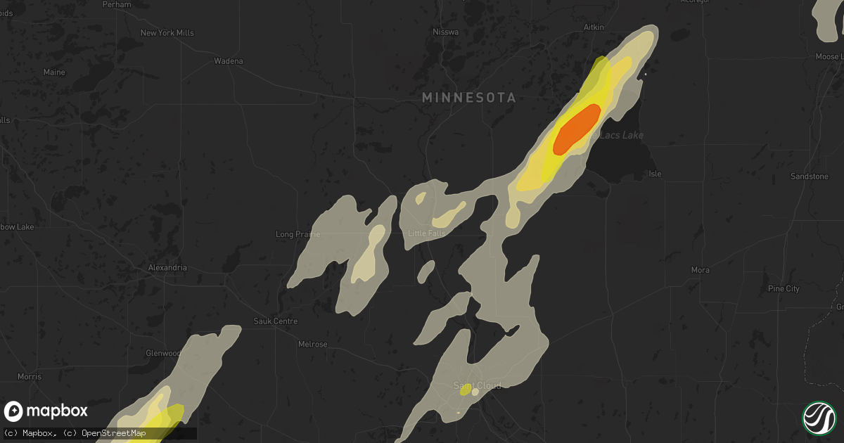 Hail map in Little Falls, MN on September 19, 2017