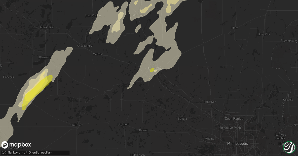 Hail map in Saint Cloud, MN on September 19, 2017