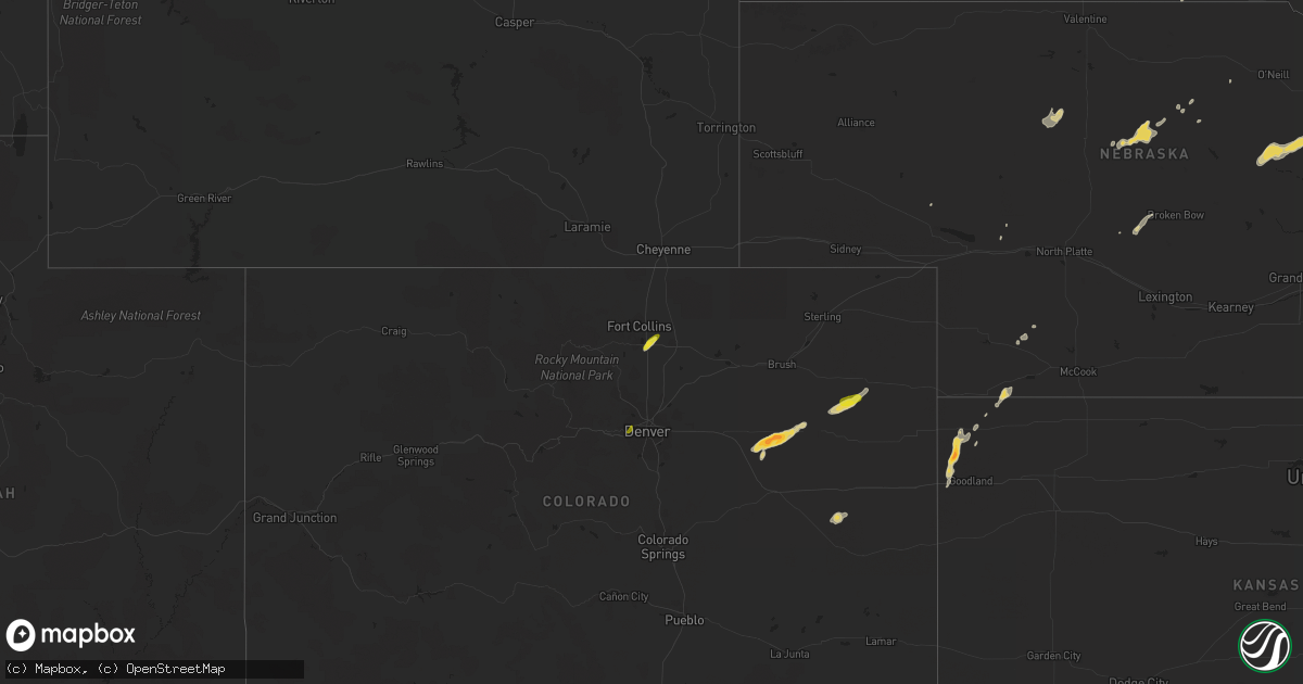 Hail map on September 19, 2018