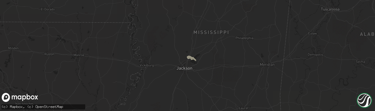 Hail map in Madison, MS on September 19, 2019