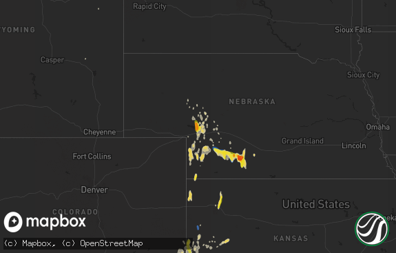 Hail map preview on 09-19-2019