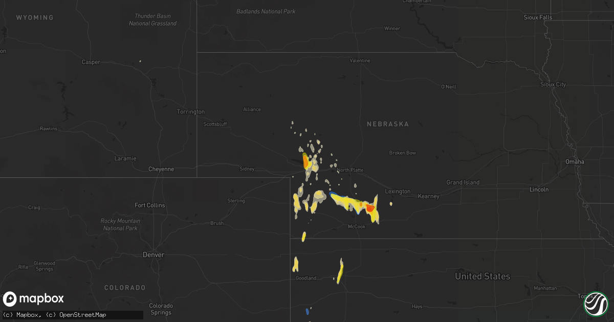Hail map on September 19, 2019