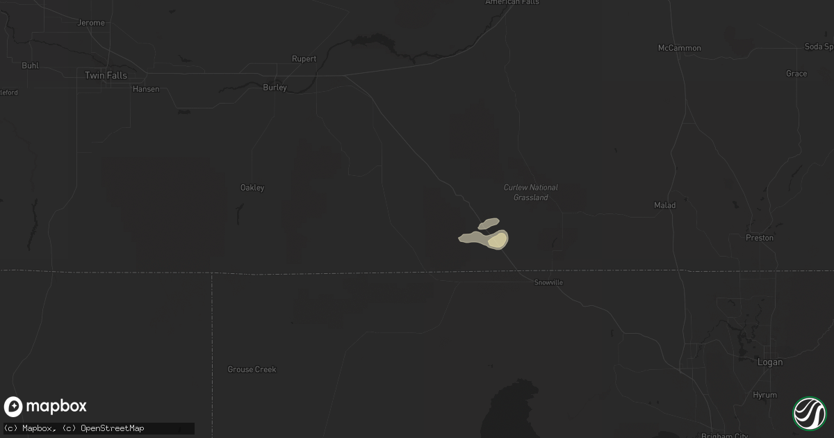 Hail map in Malta, ID on September 19, 2020