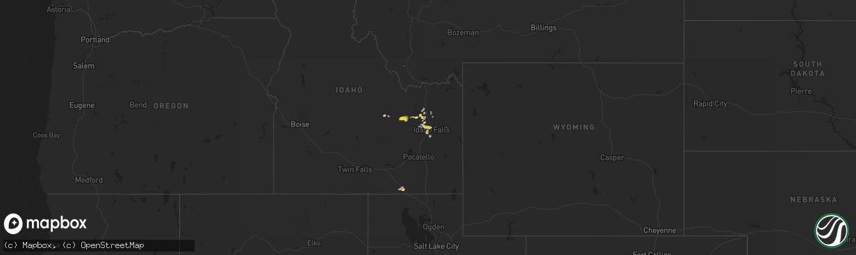 Hail map on September 19, 2020