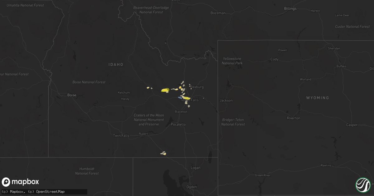 Hail map on September 19, 2020