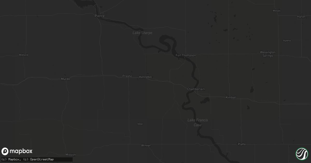 Hail map in Creighton, NE on September 19, 2021