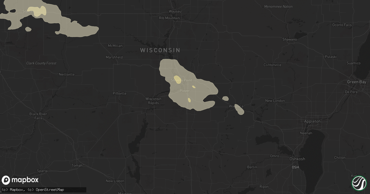 Hail map in Plover, WI on September 19, 2022