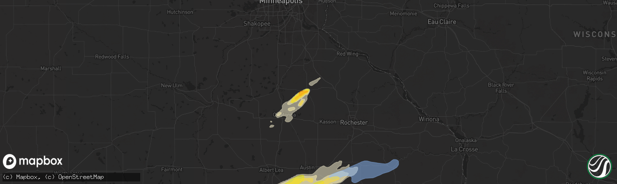 Hail map in Kenyon, MN on September 19, 2024