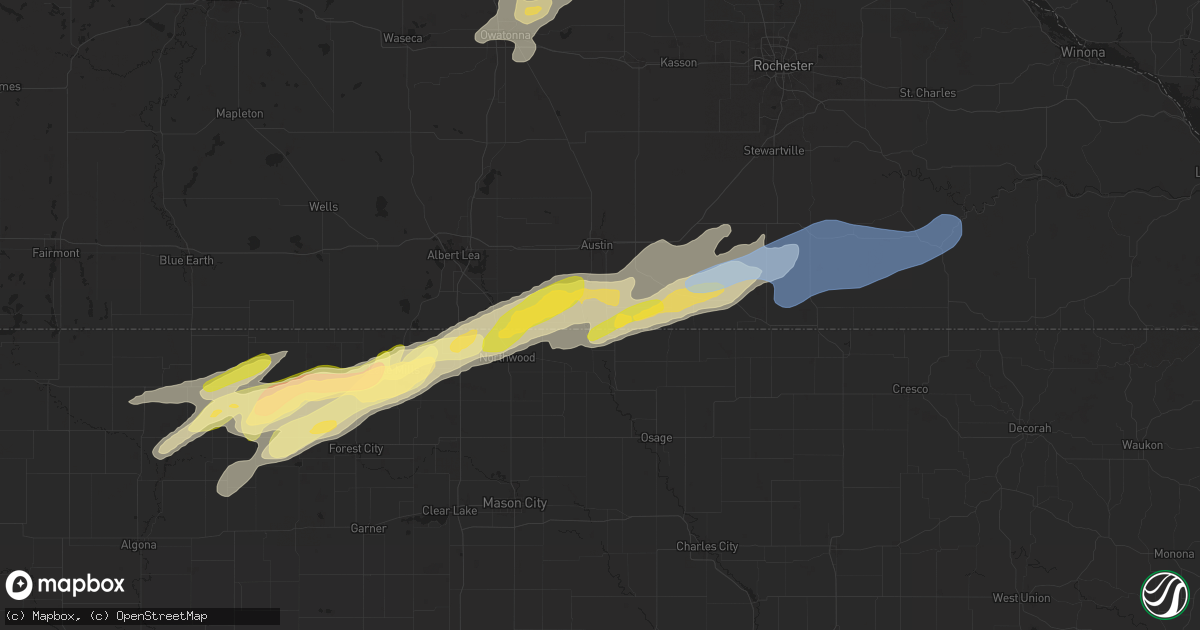 Hail map in Lyle, MN on September 19, 2024