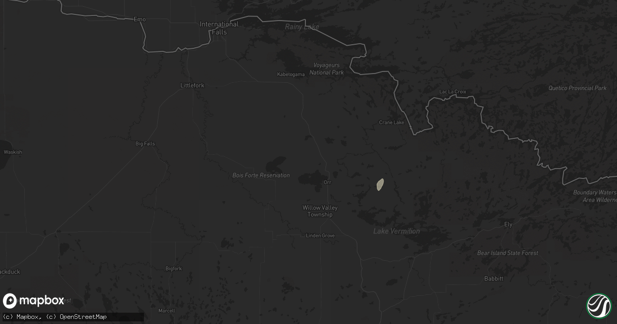 Hail map in Orr, MN on September 19, 2024