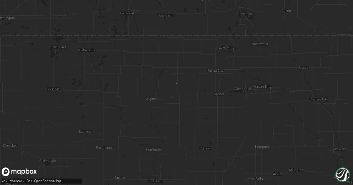 Hail map in Wesley, IA on September 19, 2024