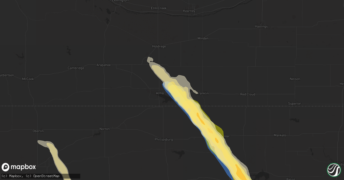 Hail map in Republican City, NE on September 19, 2025