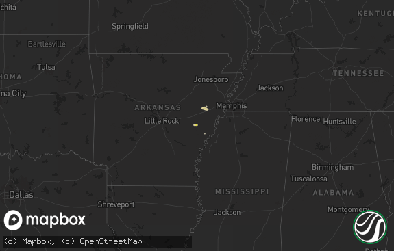 Hail map preview on 09-19-2025
