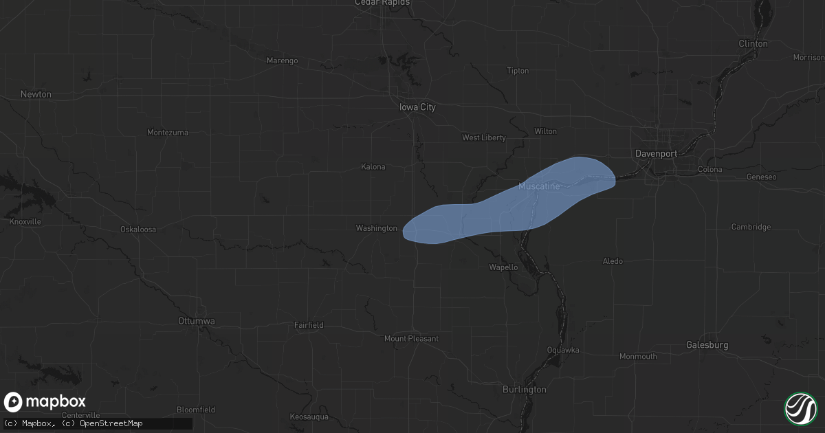 Hail map in Ainsworth, IA on September 19, 2026