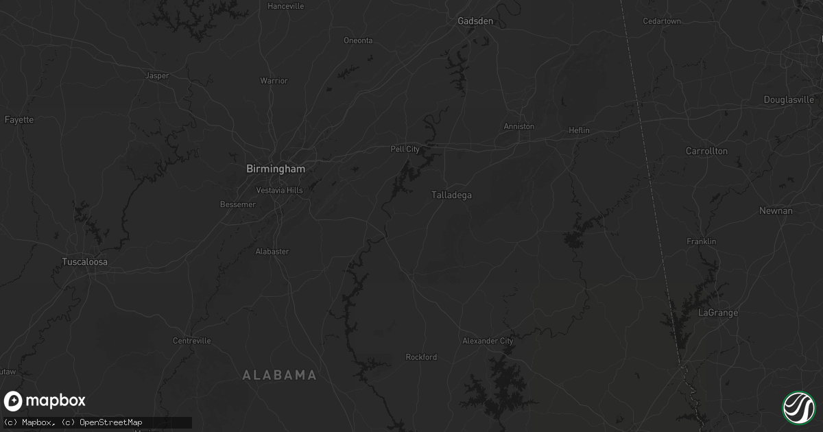 Hail map in Alpine, AL on September 19, 2026