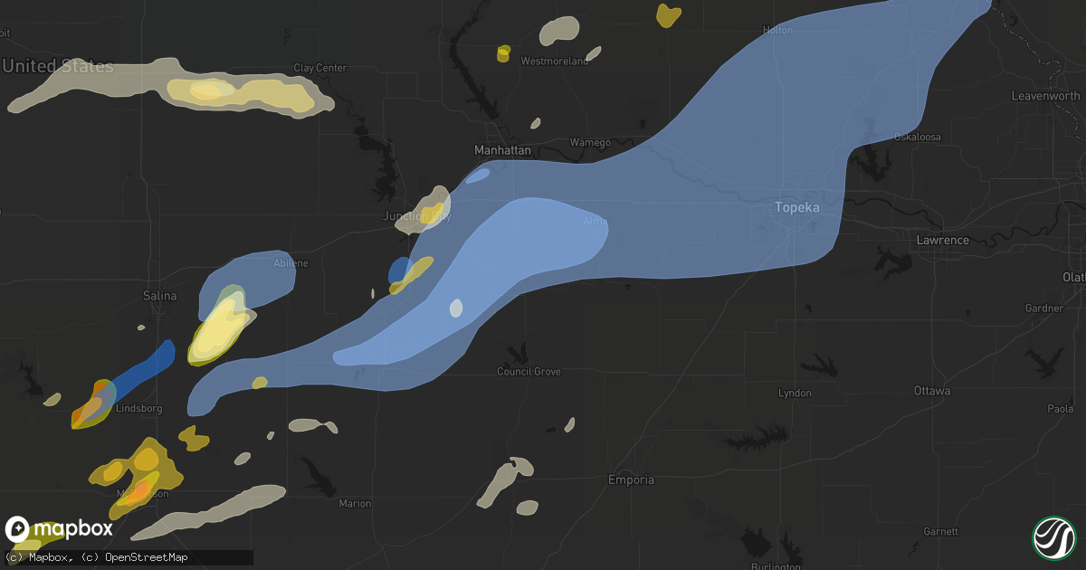 Hail map in Alta Vista, KS on September 19, 2026