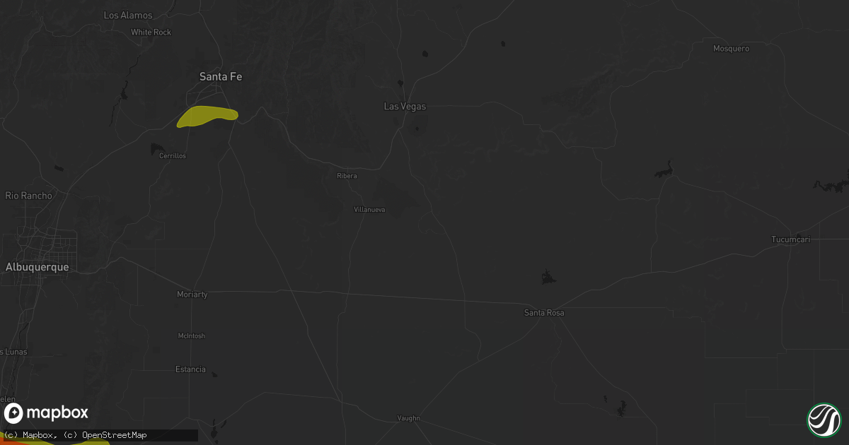 Hail map in Anton Chico, NM on September 19, 2026
