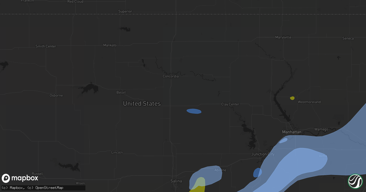 Hail map in Aurora, KS on September 19, 2026