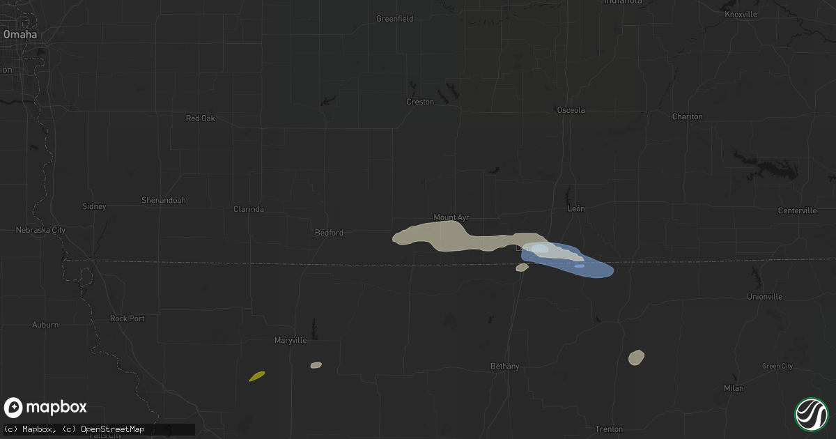 Hail map in Benton, IA on September 19, 2026