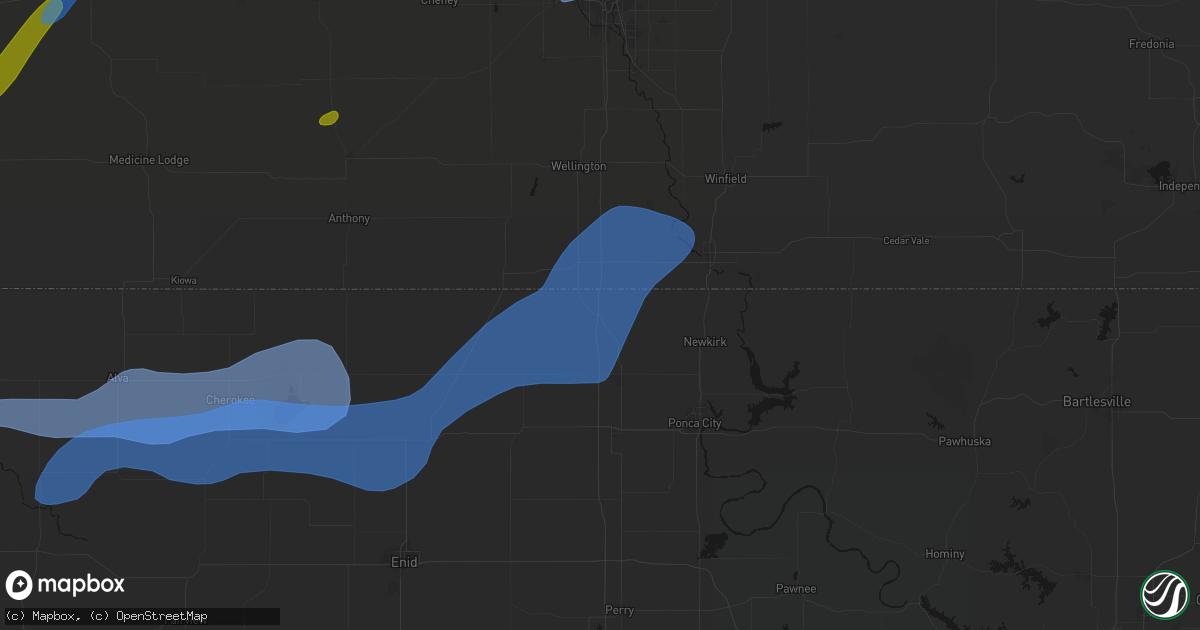 Hail map in Braman, OK on September 19, 2026