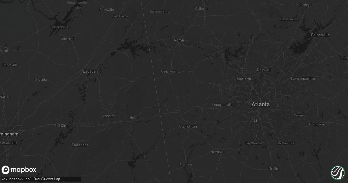 Hail map in Buchanan, GA on September 19, 2026
