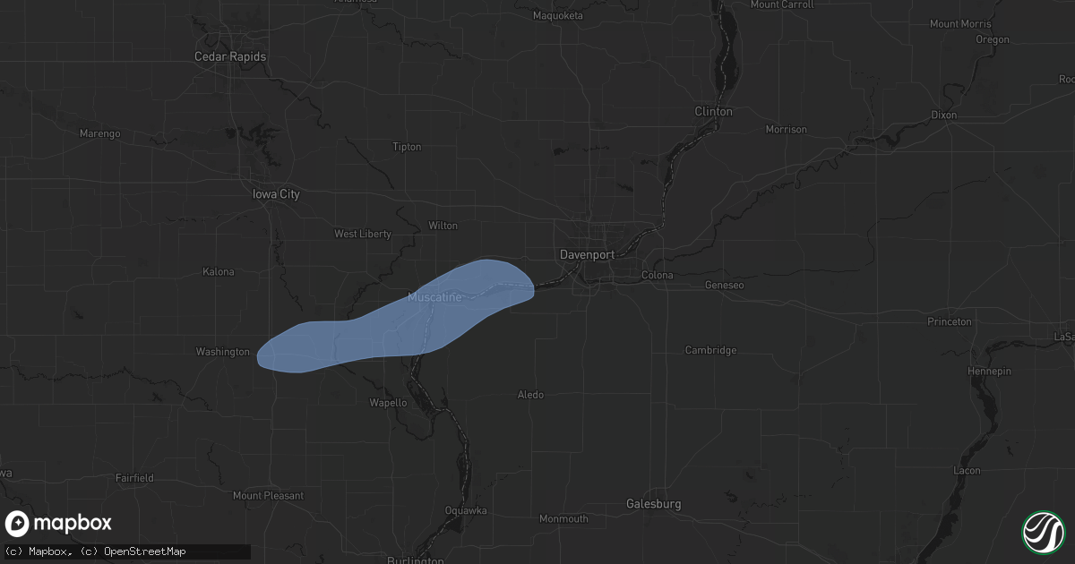 Hail map in Buffalo, IA on September 19, 2026