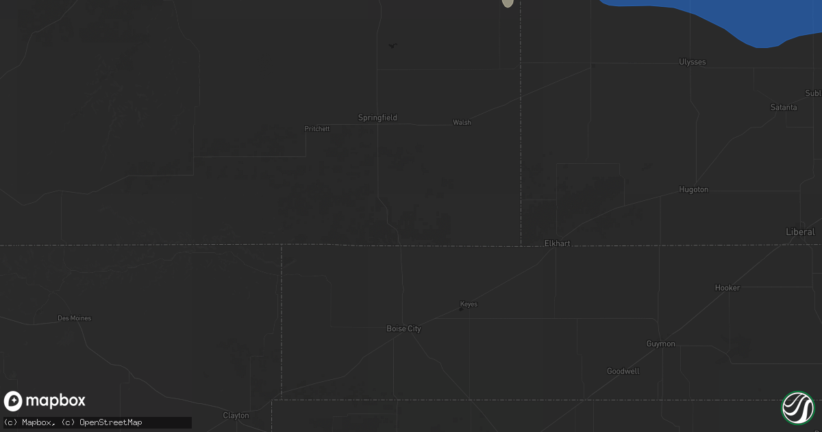 Hail map in Campo, CO on September 19, 2026