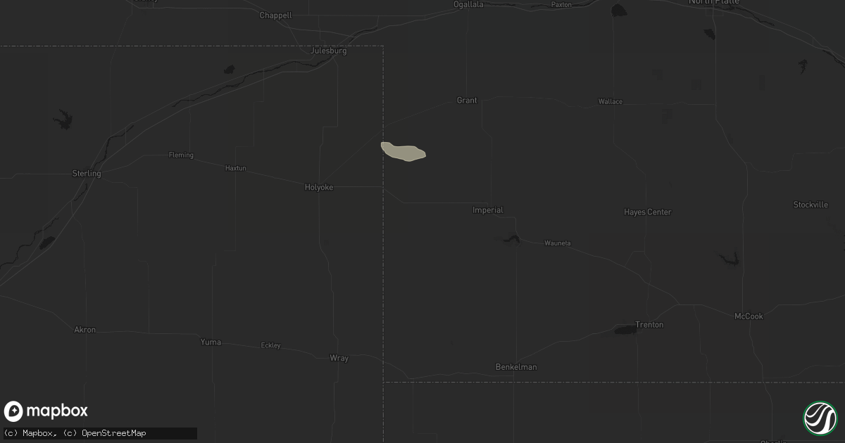 Hail map in Champion, NE on September 19, 2026
