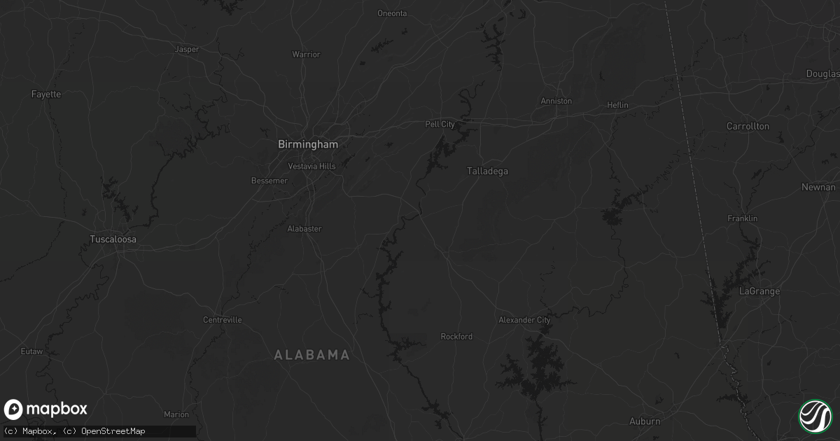 Hail map in Childersburg, AL on September 19, 2026