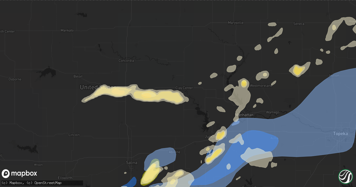 Hail map in Clay Center, KS on September 19, 2026