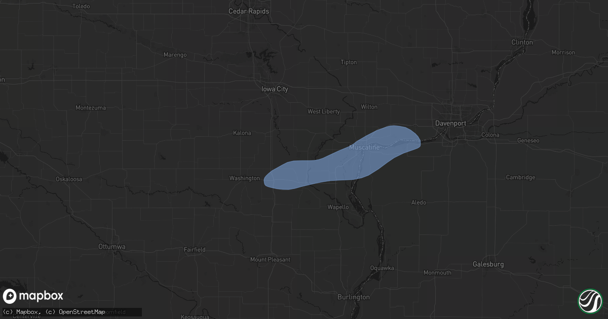Hail map in Conesville, IA on September 19, 2026