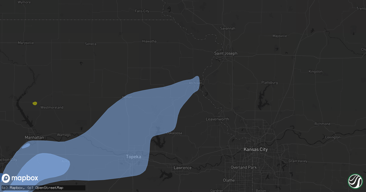 Hail map in Cummings, KS on September 19, 2026