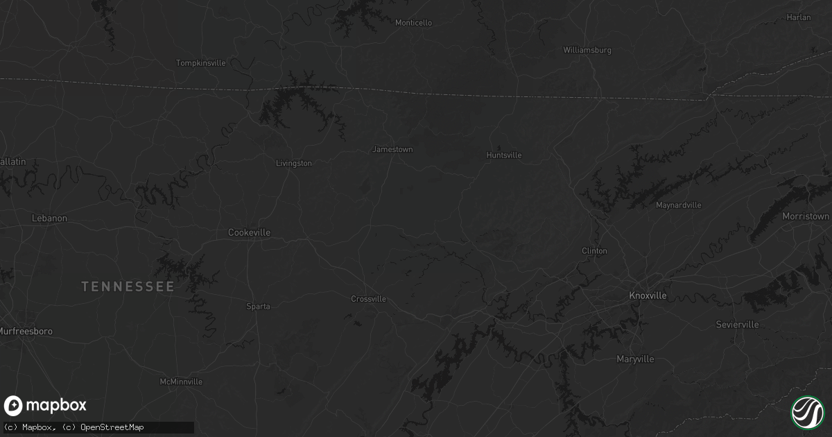 Hail map in Deer Lodge, TN on September 19, 2026